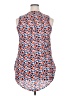 papermoon designed exclusively for Stitch Fix 100% Polyester Multi Color Orange Sleeveless Blouse Size XXL - photo 2