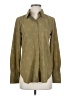 prologue 100% Polyester Tweed Green Long Sleeve Blouse Size XS - photo 1