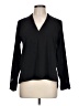 Zara Basic Black Long Sleeve Blouse Size L - photo 1