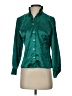 Investments Green Long Sleeve Blouse Size 4 (petite) - photo 1
