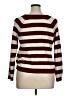 Bongo 100% Polyester Stripes Burgundy Pullover Sweater Size XL - photo 2
