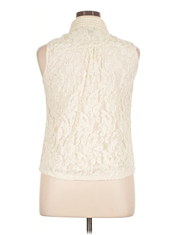 metaphor Sleeveless Button-Down Shirt (view 2)