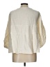 Max Studio 100% Cotton Ivory 3/4 Sleeve Blouse Size L - photo 2