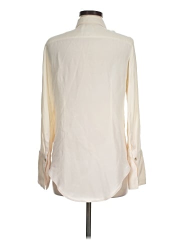 J.Crew Collection Long Sleeve Silk Top (view 2)