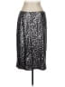 Worth New York 100% Polyester Animal Print Silver Formal Skirt Size 12 - photo 2