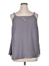 Torrid 100% Polyester Gray Sleeveless Blouse Size 1X Plus (1) - photo 1
