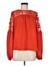 Sugar Lips 100% Polyester Red Long Sleeve Blouse Size M - photo 1