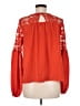 Sugar Lips 100% Polyester Red Long Sleeve Blouse Size M - photo 2