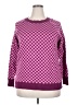 Future Collective Checkered-gingham Purple Pullover Sweater Size XXL - photo 1