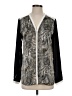 Tracy M. 100% Polyester Animal Print Silver Long Sleeve Blouse Size S - photo 1