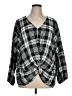 IMAN 100% Rayon Black 3/4 Sleeve Blouse Size 1X - photo 1