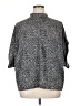 Angashion 100% Polyester Animal Print Black 3/4 Sleeve Blouse Size XL - photo 1