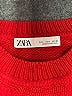 Zara 100% Lana Wool Solid Red Wool Pullover Sweater Size L - photo 7