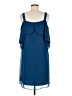 Thalia Sodi 100% Polyester Blue Cocktail Dress Size M - photo 2