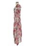 Aqua 100% Polyester Floral Pink Cocktail Dress Size M - photo 5