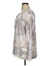 LOGO by Lori Goldstein Gray Long Sleeve Blouse Size XL - photo 5
