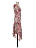 Aqua 100% Polyester Floral Pink Cocktail Dress Size M - photo 4