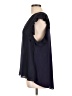 H&M Black Blue Sleeveless Blouse Size L - photo 5