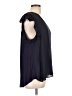 H&M Black Blue Sleeveless Blouse Size L - photo 4