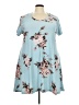J for Justify Floral Blue Casual Dress Size 3X - photo 1