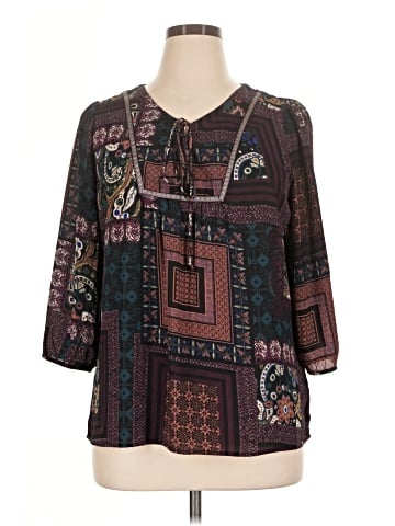 Skies Are Blue 3/4 Sleeve Blouse (view 1)
