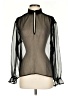 TJD Black Long Sleeve Blouse Size S - photo 1