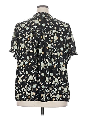 Rose + Olive Short Sleeve Blouse (view 2)