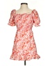 Unbranded 100% Polyester Floral Orange Casual Dress Size S - photo 1
