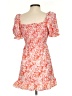 Unbranded 100% Polyester Floral Orange Casual Dress Size S - photo 2