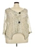 Nina Leonard Silver 3/4 Sleeve Blouse Size 3X - photo 1