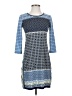 Max Studio Graphic Blue Casual Dress Size XS - photo 1