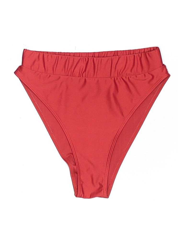 Pre-owned Shein Swimsuit Bottoms In Red