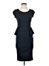 Venus Solid Black Cocktail Dress Size 4 - photo 1