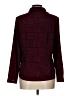 Appleseeds 100% Polyester Houndstooth Burgundy Pink Long Sleeve Blouse Size 12 (petite) - photo 2