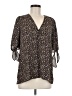 Everleigh 100% Polyester Black 3/4 Sleeve Blouse Size M - photo 1