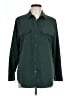 Chico's Solid Green Long Sleeve Button-Down Shirt Size Lg (2) - photo 1