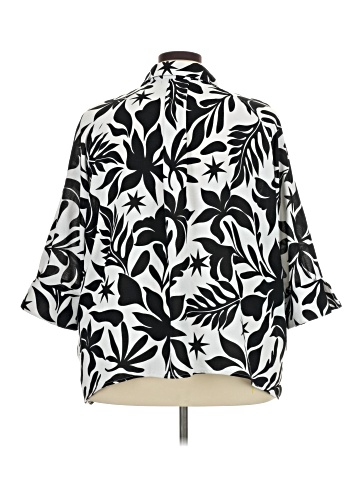 Como Black 3/4 Sleeve Blouse (view 2)