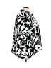 Como Black 100% Polyester Print Black 3/4 Sleeve Blouse Size 3X - photo 4
