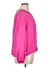 On 34th Pink Long Sleeve Blouse Size L - photo 4