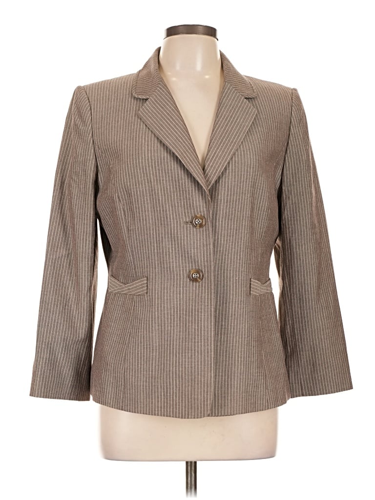 Pre-owned Tahari By Asl Blazer Jacket In Tan