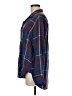 Bella Dahl Plaid Blue Long Sleeve Button-Down Shirt Size M - photo 5