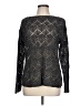Eight Eight Eight Metallic Black Pullover Sweater Size L - photo 1
