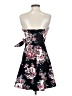Jun & Ivy Floral Black Cocktail Dress Size XS - photo 2