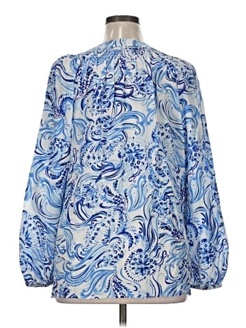 Lilly Pulitzer Long Sleeve Silk Top (view 2)