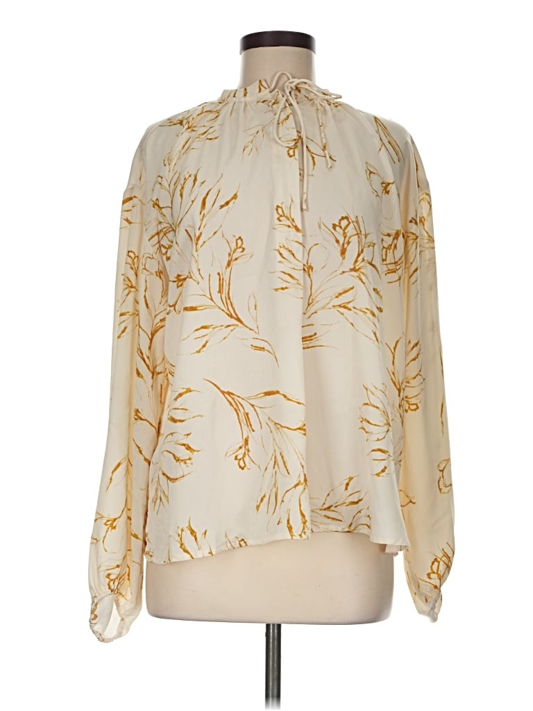 Pre-owned A New Day Long Sleeve Blouse In Ivory