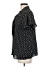 Pleione 100% Polyester Polka Dots Black Short Sleeve Blouse Size M - photo 5
