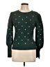 Debut Polka Dots Green Pullover Sweater Size L - photo 1
