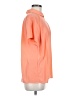 American Apparel 100% Polyester Orange Short Sleeve Blouse Size M - photo 4