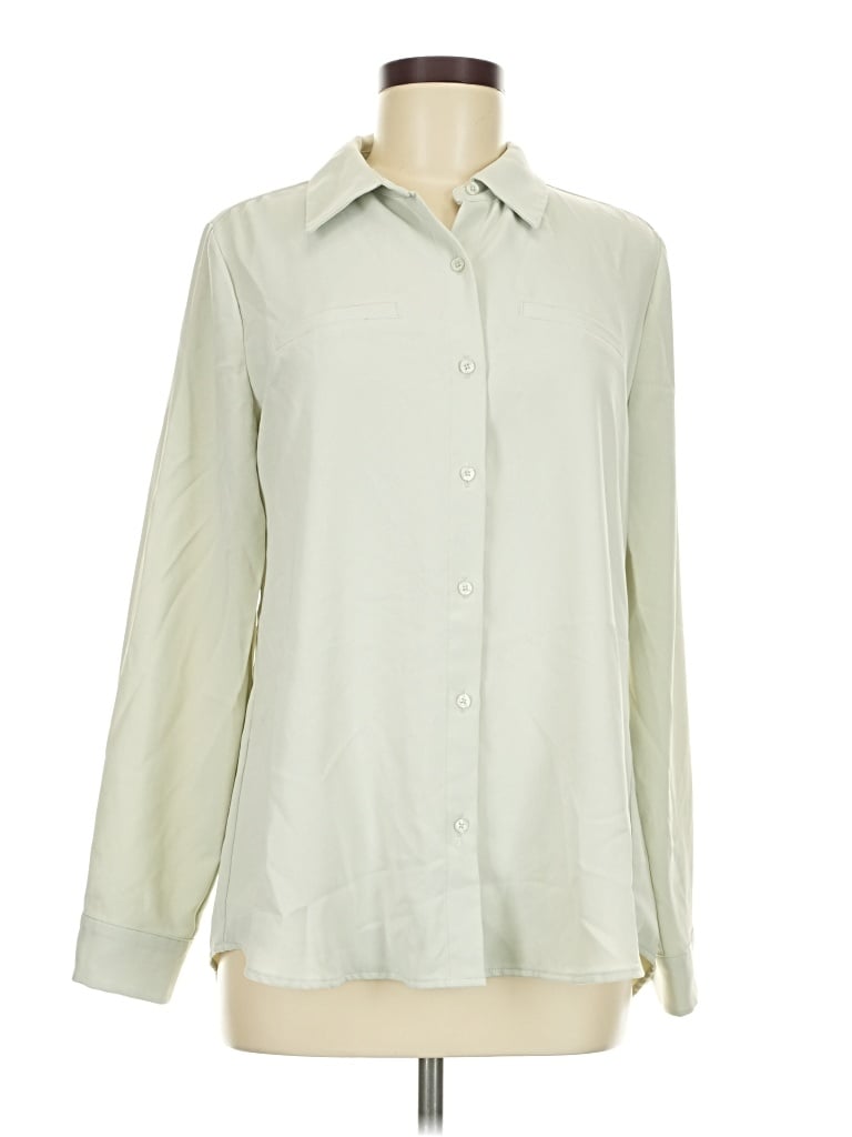 Pre-owned Alex Marie Long Sleeve Blouse In Green