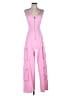 Unbranded 100% Cotton Solid Pink Jumpsuit Size S (estimated) - photo 2